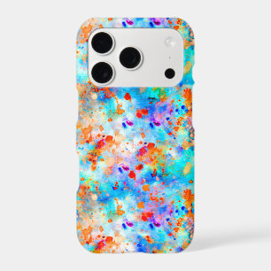 Splatter Paint Rainbow of Bright Colour Background