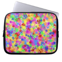 Splatter Paint Rainbow of Bright Colour Background