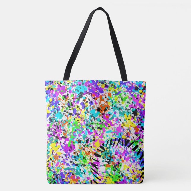 Splatter Paint Tote Bag (Front)