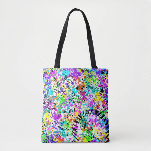 Splatter Paint Tote Bag (Front)