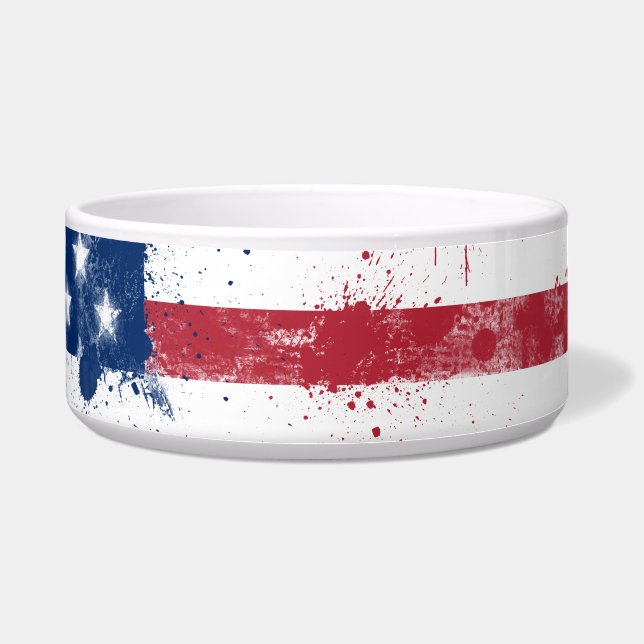 Splatter Painted American Flag (Front)