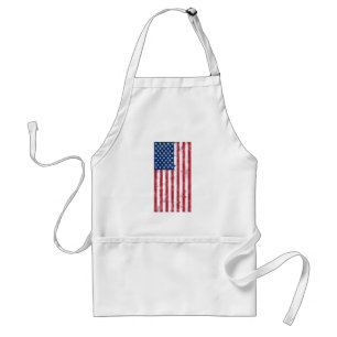 Splatter Painted Flag of the USA Standard Apron