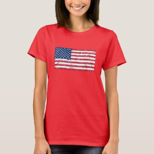 Splatter Painted Flag of the USA T-Shirt