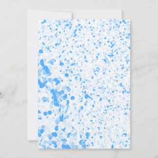 Splatter Texture - Blue Invitation