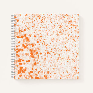 Splatter Texture - Orange Notebook