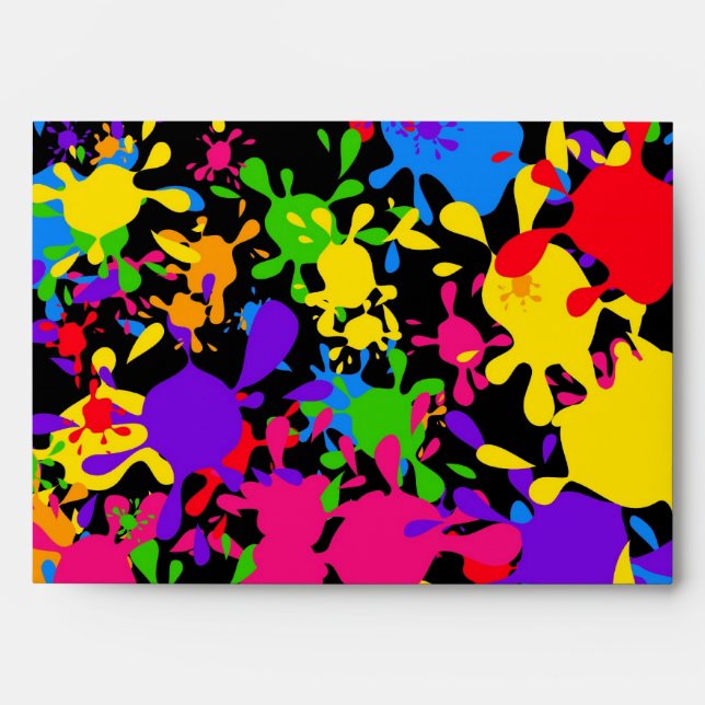Splatter Wallpaper Envelope (Front)