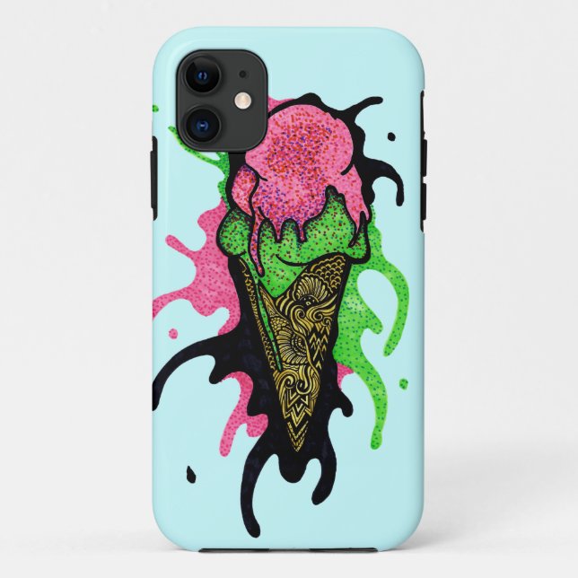 Splattered Ice Cream Case-Mate iPhone Case (Back)