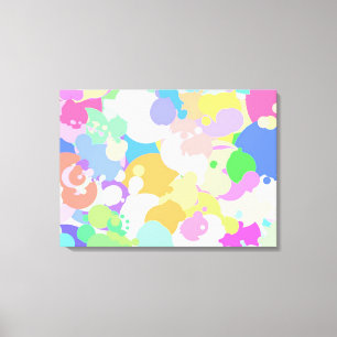 Splattered Paint Art Canvas Print