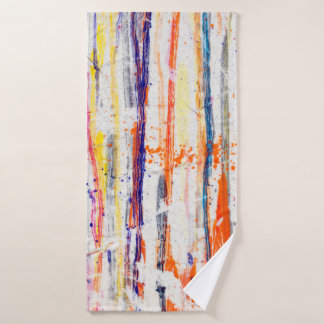 Splattered paint on white backgroundpaint,art,fine bath towel