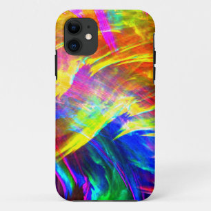 Splattered Rainbow Abstract Art Vibrant Colourful Case-Mate iPhone Case