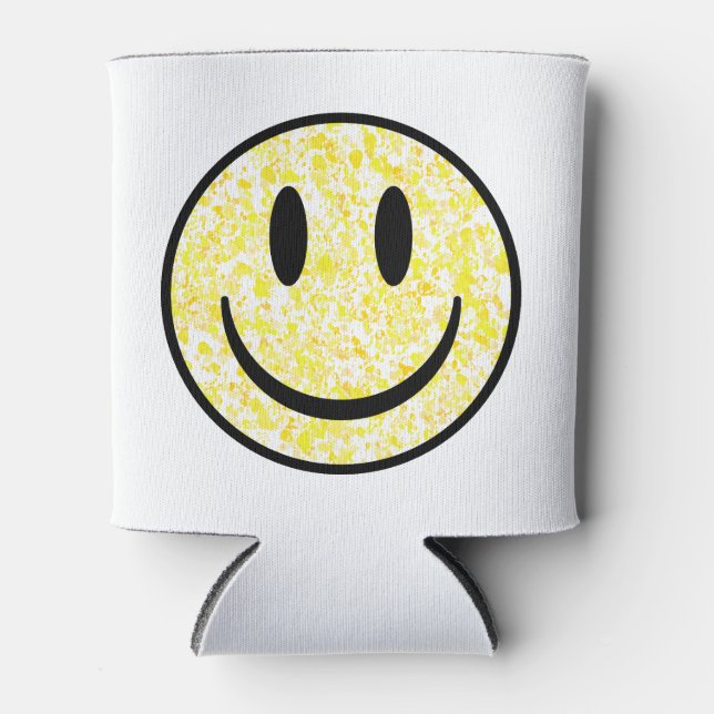 Splattered Smile Face Can Cooler (Front)