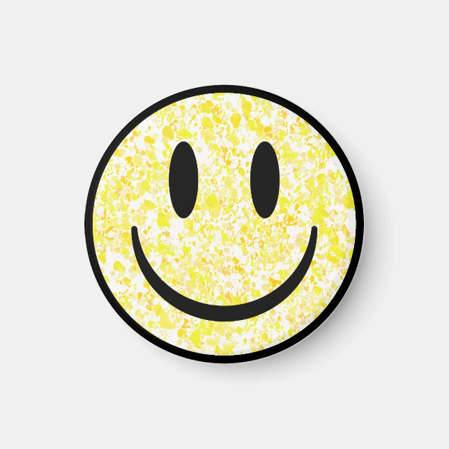 Splattered Smile Face Magnet (Front)