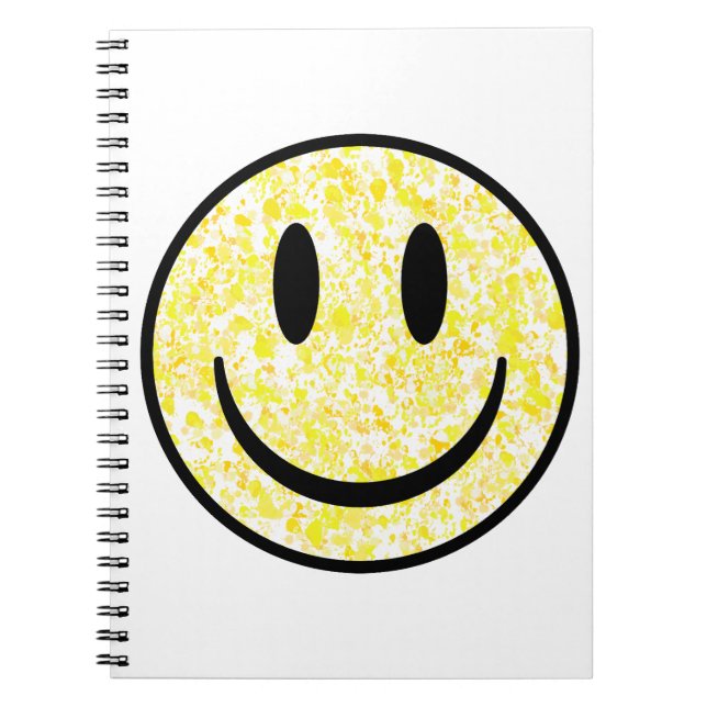 Splattered Smile Face Notebook (Front)
