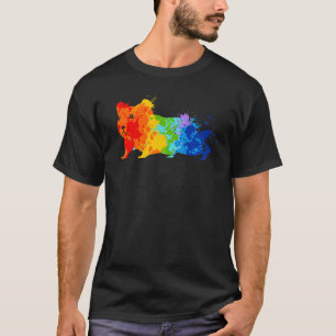 Splattering Paint Hamster Drip Painting Hamster  T-Shirt