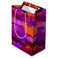 Splatters of Purple and Orange 