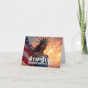 Splendid 4th of July Design - Fireworks & Freedom Card