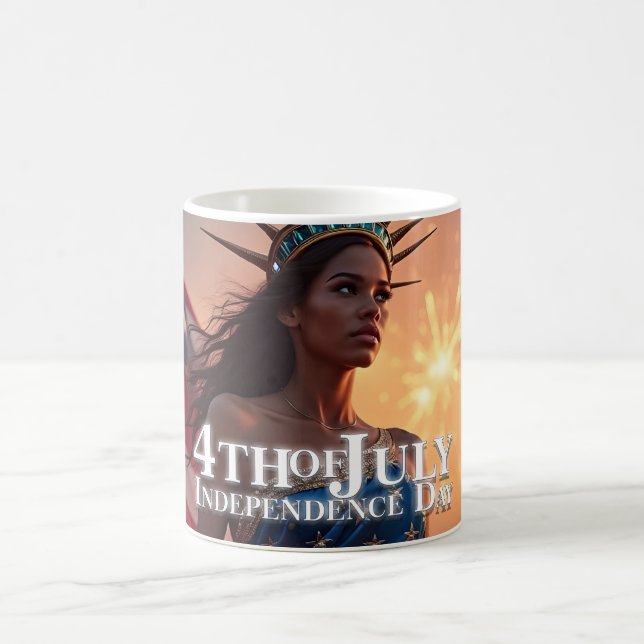 Splendid 4th of July Design - Fireworks & Freedom Coffee Mug (Center)