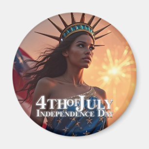 Splendid 4th of July Design - Fireworks & Freedom Magnet