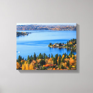 Splendid colours of fall at Bellevue Canvas Print
