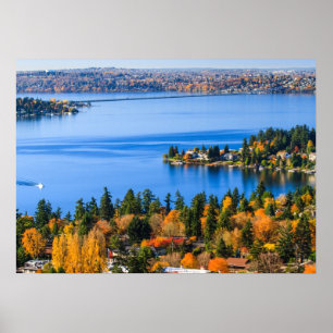 Splendid colours of fall at Bellevue Poster