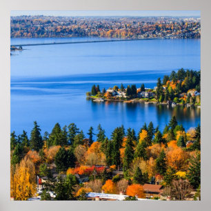Splendid colours of fall at Bellevue Poster