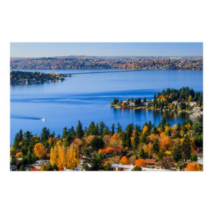 Splendid colours of fall at Bellevue Poster