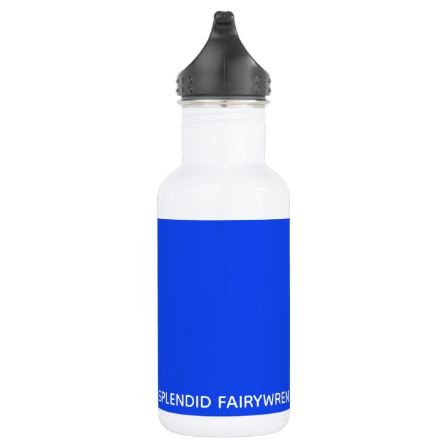 Splendid Fairywren Blue Color Name 532 Ml Water Bottle (Right)