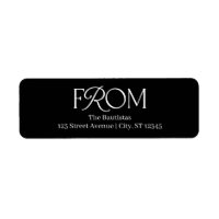 Splendid Mix EDITABLE COLOR Return Address Labels