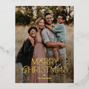 Splendid Mix FOIL Merry Christmas Card Postcard