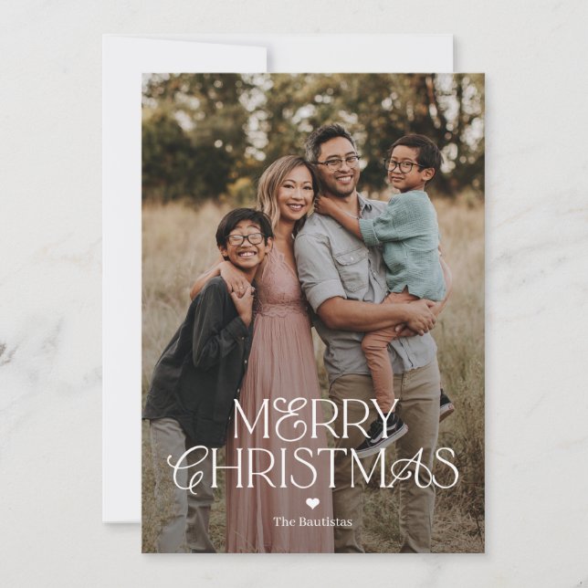 Splendid Mix Merry Christmas Photo Card (Front)