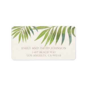 Splendid Summer Wedding address label