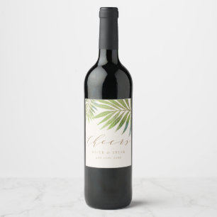 Splendid Summer Wedding Wine Bottle labels