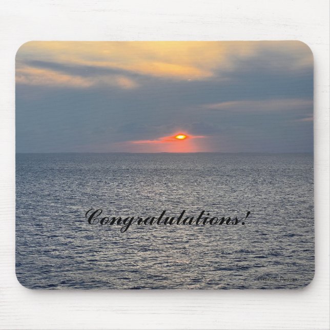 Splendid Sunset, Congratulations, Mouse Pad (Front)