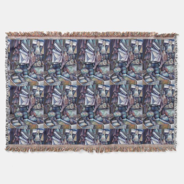 Splendid Tekka Centre's Specials, Singapore Throw Blanket (Front)