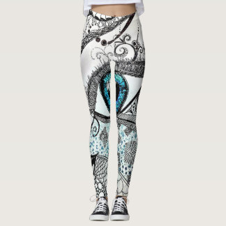 SplendidLee - Abstract Eye Art Print Leggings