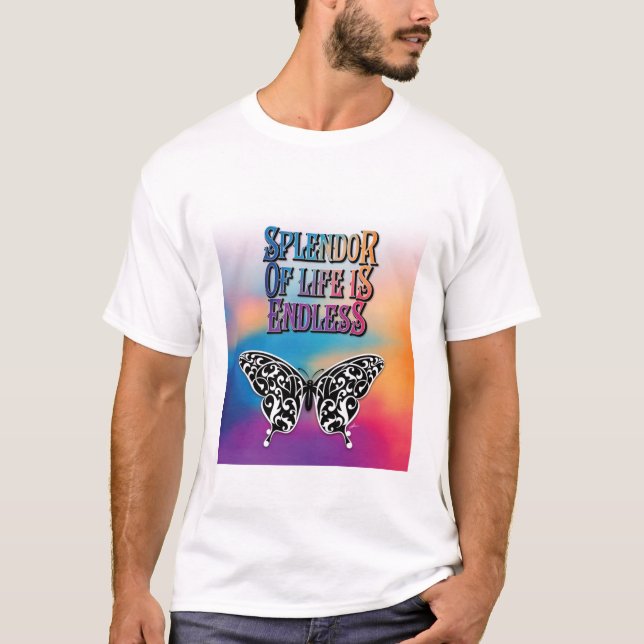 Splendour of Life with Butterfly T-Shirt (Front)