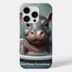 Splish Splash Cute Funny Posters with Quotes iPhone 15 Pro Case