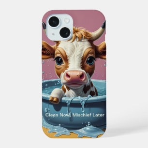 Splish Splash Cute Funny Quotes iPhone 15 Case