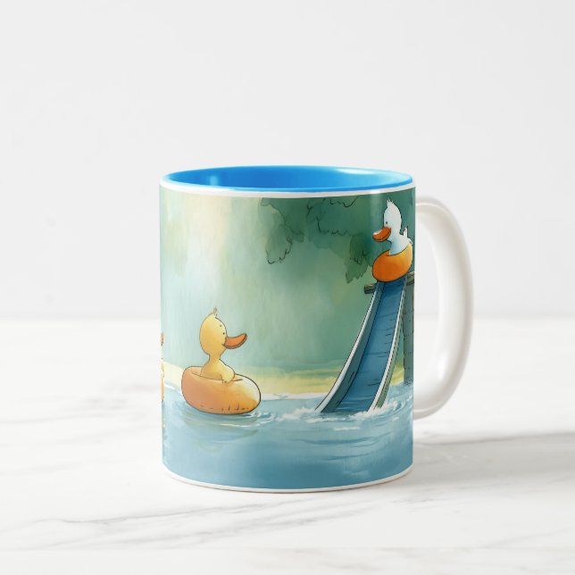 Splish Splash Fun Two-Tone Mug (Front Right)