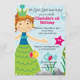 Splish Splash Fun Water fun Birthday Invitation