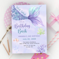 Splish Splash it's Birthday Bash Mermaid birthday