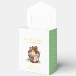 Splish Splash Laundry Tub Rubber Duck Baby Shower Favour Box