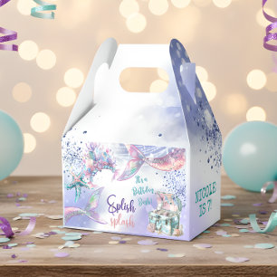 Splish splash magic mermaid birthday bash favour box