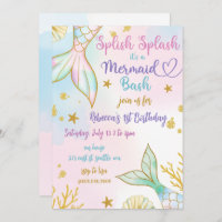 Splish Splash Mermaid Bash Birthday Party