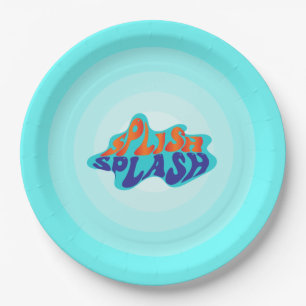 Splish Splash Pad Birthday Paper Plate