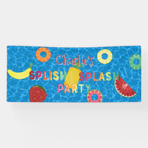 Splish Splash Party l Pool Birthday l Summer Fruit Banner
