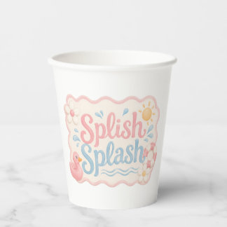 Splish Splash Pink Duck Pool Party Cups | Summer