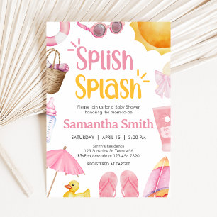 Splish Splash Summer Baby Shower Invitation