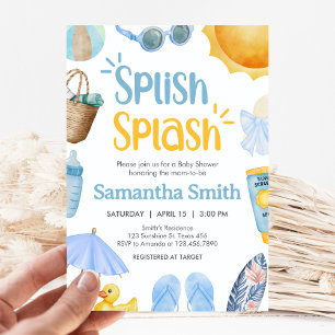 Splish Splash Summer Baby Shower Invitation