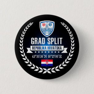 Split 6 Cm Round Badge